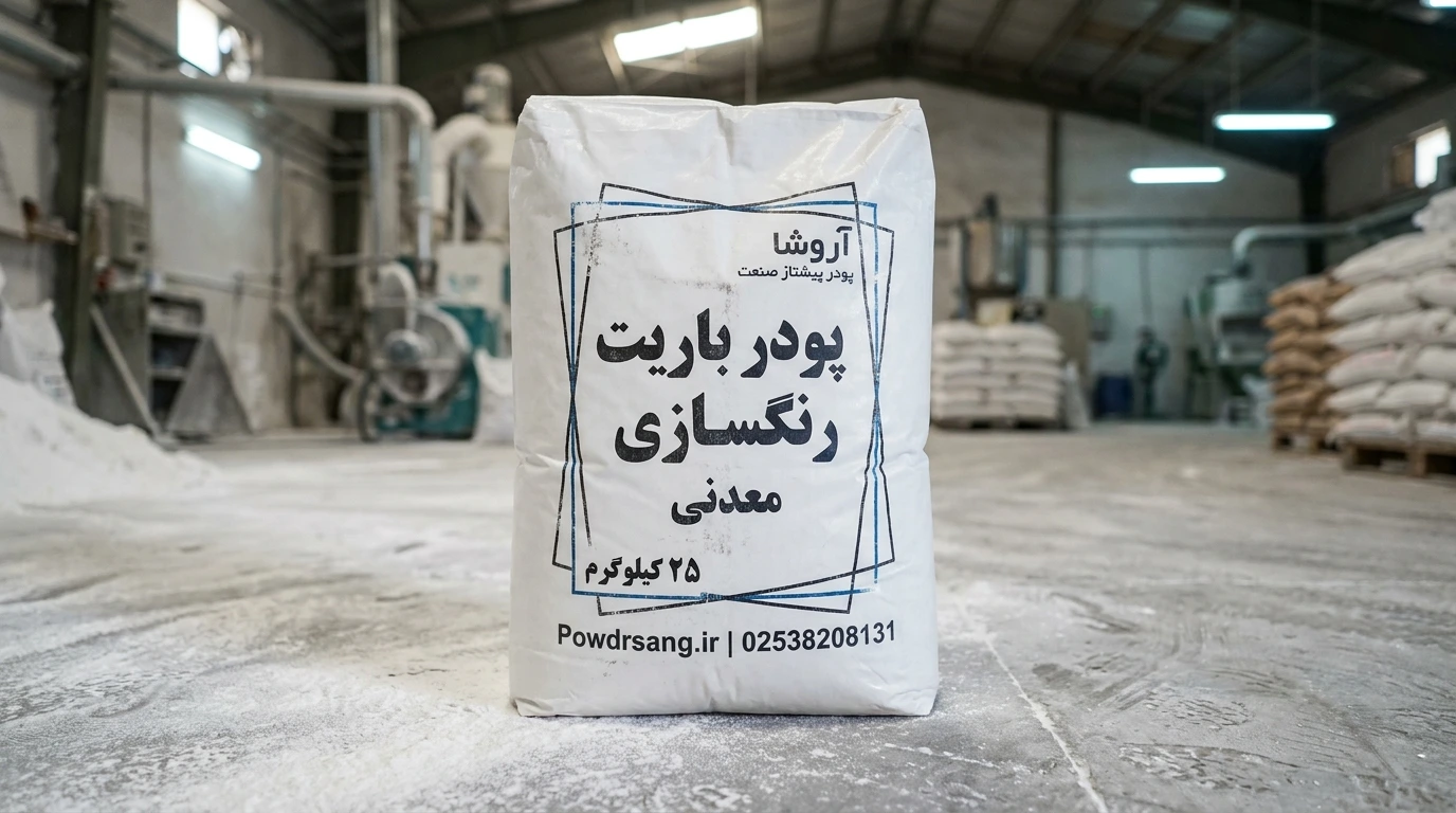 کارخانه تولید پودر باریت رنگسازی آروشا