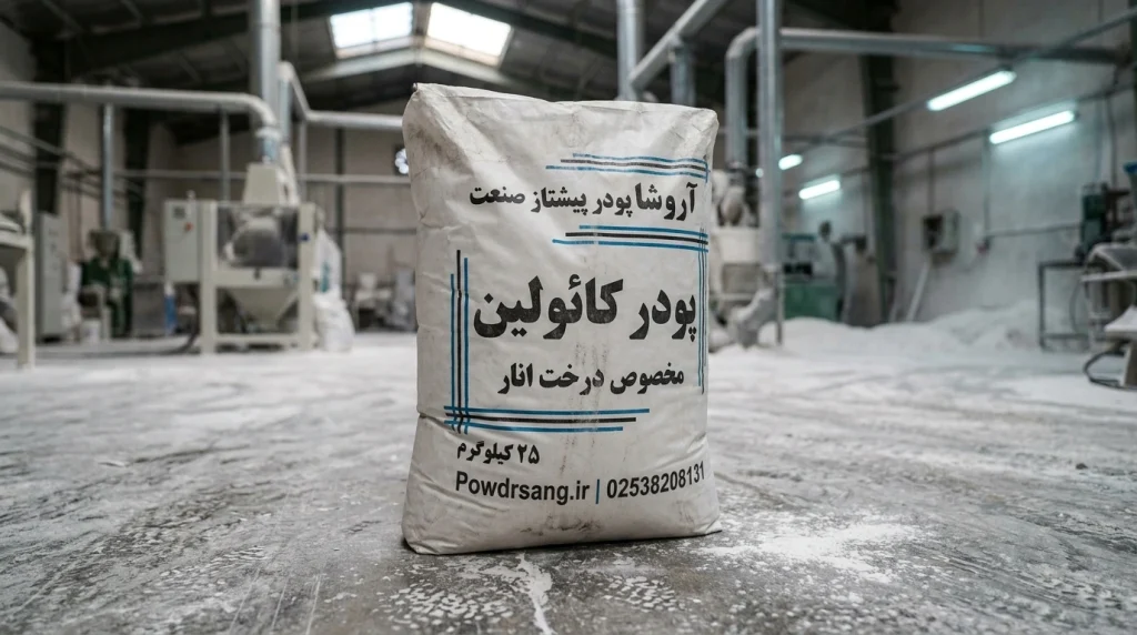 آفتاب سوختگی انار را با پودر کائولین