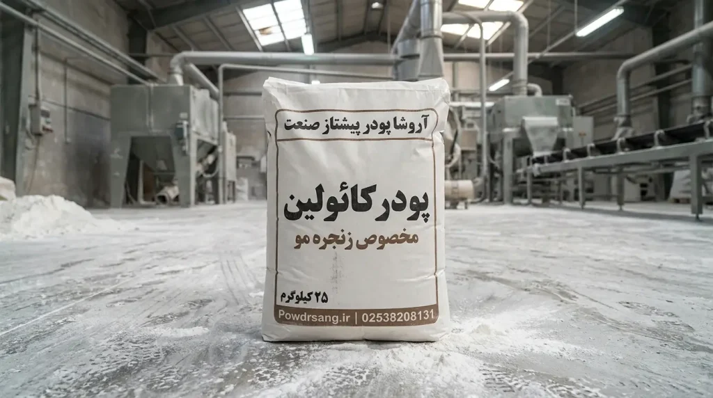 کنترل زنجره مو با کائولین تولید شده توسط شرکت آروشا پودر